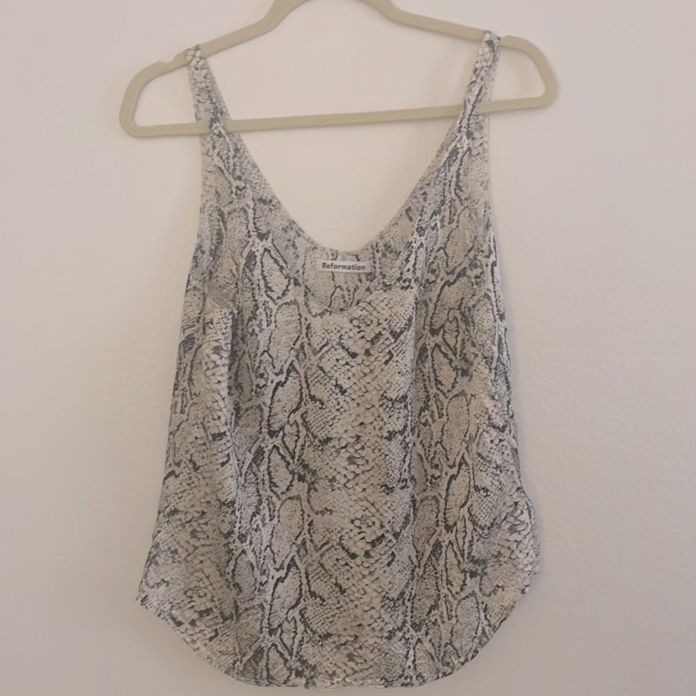 Reformation silk snake print tank - Picture 2 of 3
